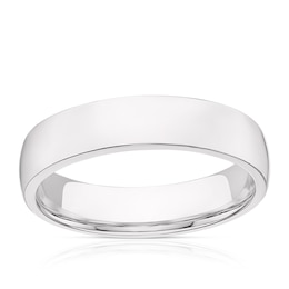 Sterling Silver 5mm Super Heavy Court Ring