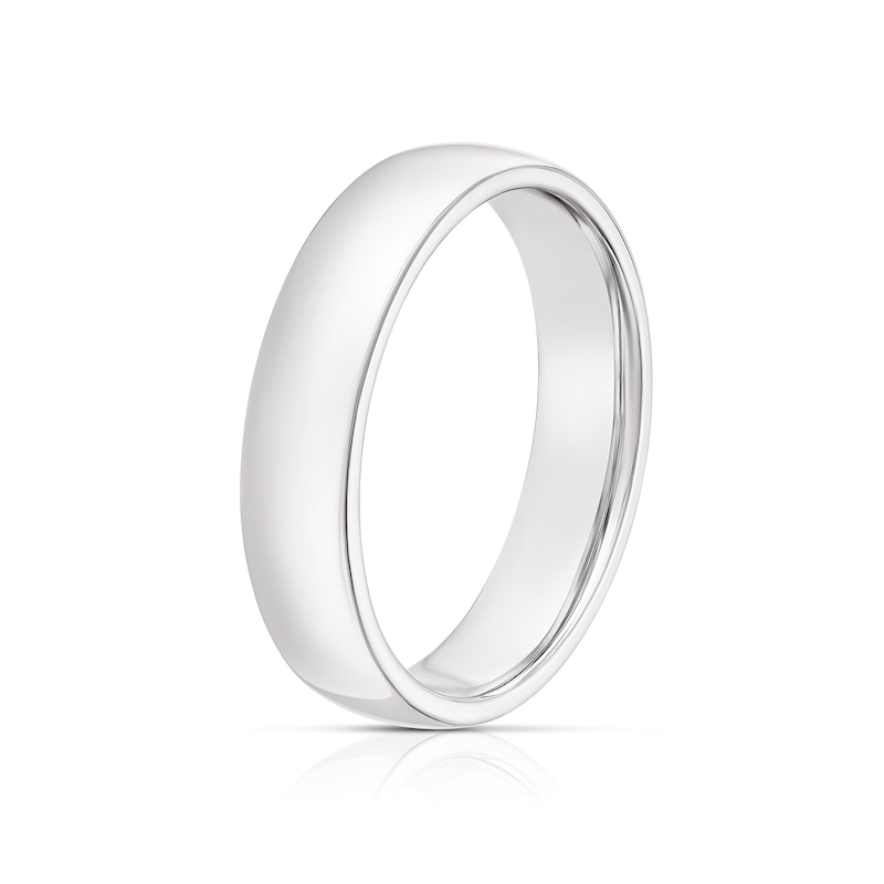 Main Image 2 of Sterling Silver 5mm Super Heavy Court Ring