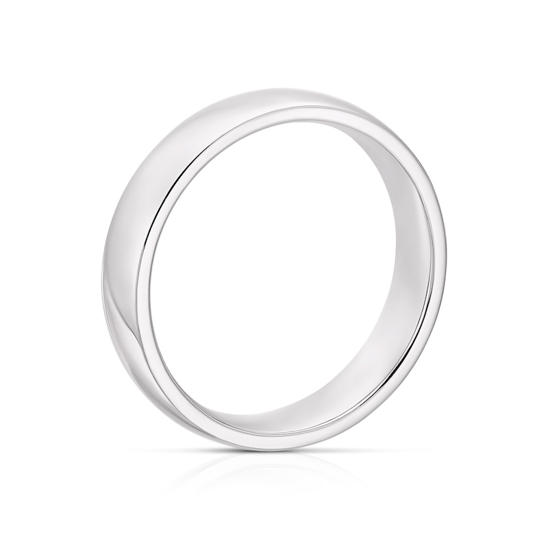Silver 5mm Super Heavy Court Ring