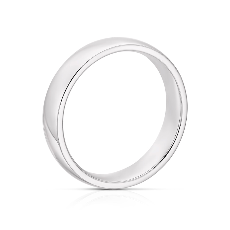 Main Image 3 of Sterling Silver 5mm Super Heavy Court Ring