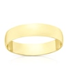 18ct Yellow Gold 4mm Heavy D Shape Ring