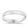 Thumbnail Image 1 of 18ct White Gold 3mm Heavy D Shape Ring