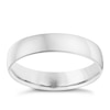 Thumbnail Image 0 of 18ct White Gold 4mm Heavy D Shape Ring