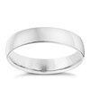 Thumbnail Image 0 of 18ct White Gold 4mm Heavy D Shape Ring