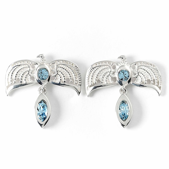 Harry Potter Sterling Silver Blue Crystal Diadem Stud Earrin