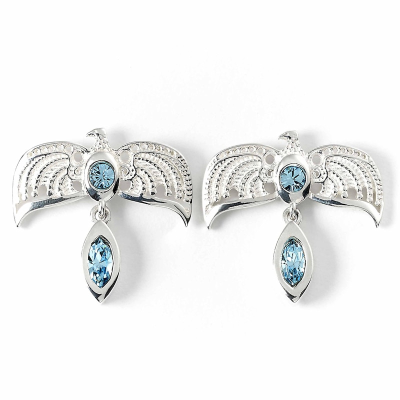 Main Image 1 of Harry Potter Sterling Silver Blue Crystal Diadem Stud Earrings