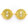 Thumbnail Image 1 of Harry Potter Gold Plated Silver Crystal Time Turner Stud Earrings