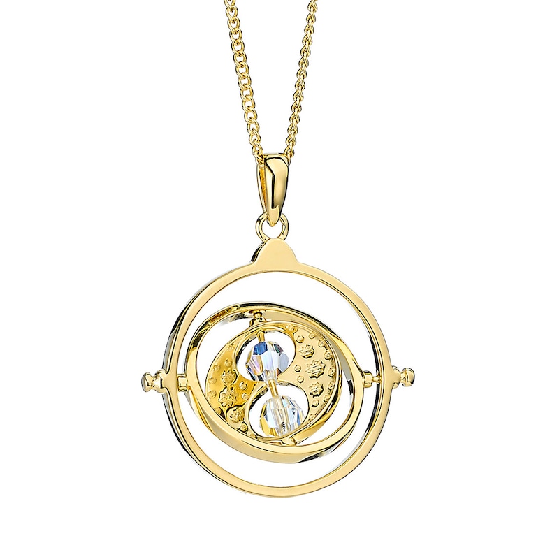 Main Image 2 of Harry Potter Gold Plated Sterling Silver Crystal Time Turner Pendant