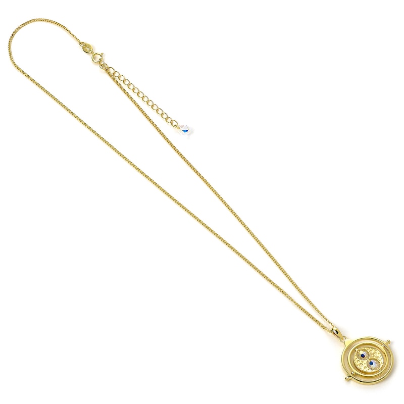 Main Image 3 of Harry Potter Gold Plated Sterling Silver Crystal Time Turner Pendant