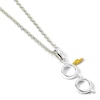 Thumbnail Image 0 of Harry Potter Sterling Silver & Gold Plated Lightning Bolt & Glasses Necklace