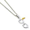 Thumbnail Image 1 of Harry Potter Sterling Silver & Gold Plated Lightning Bolt & Glasses Necklace