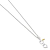 Thumbnail Image 2 of Harry Potter Sterling Silver & Gold Plated Lightning Bolt & Glasses Necklace