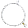 Thumbnail Image 1 of Harry Potter Sterling Silver & Gold Plated Golden Snitch Crystal Bead Bracelet