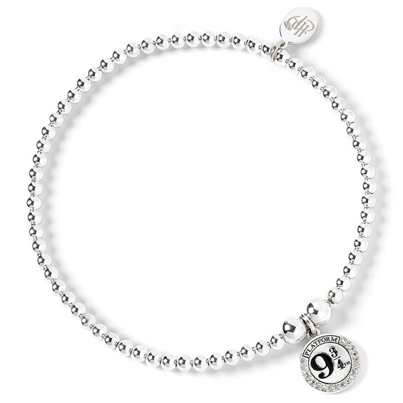 Harry Potter Sterling Silver Crystal Platform 9 3/4 Bead Bra