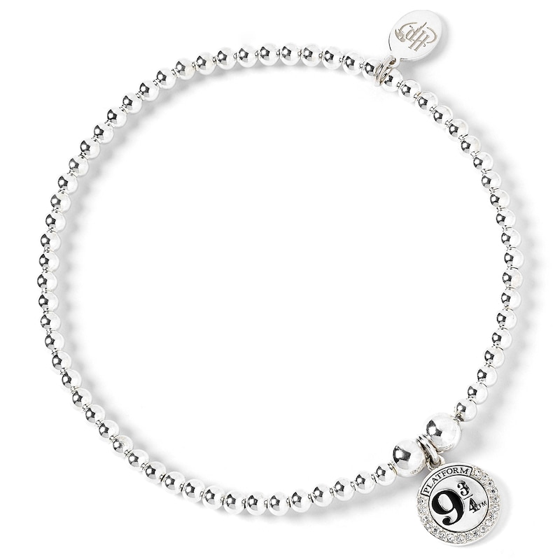 Main Image 1 of Harry Potter Sterling Silver Crystal Platform 9 3/4 Bead Bracelet