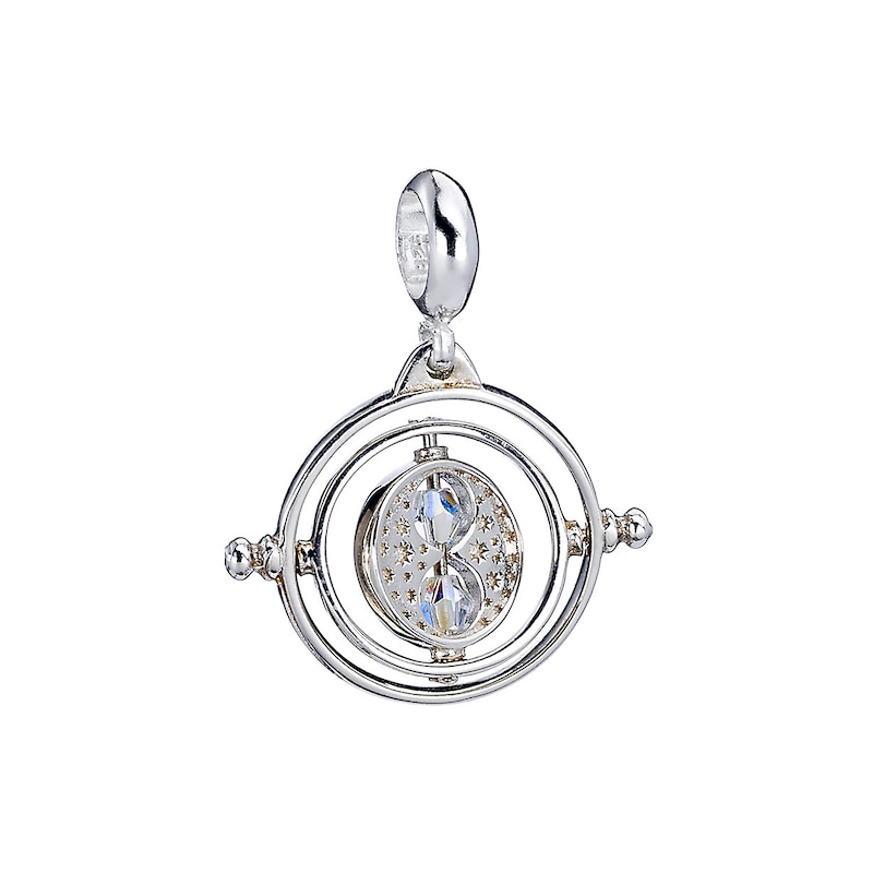 Main Image 1 of Harry Potter Sterling Silver Crystal Time Turner Slider Charm