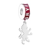 Thumbnail Image 1 of Harry Potter Sterling Silver Red Enamel Gryffindor Slider Charm