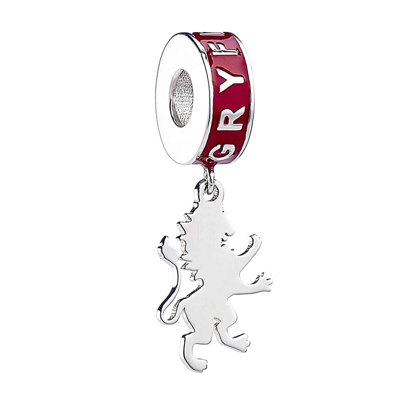 Main Image 1 of Harry Potter Sterling Silver Red Enamel Gryffindor Slider Charm
