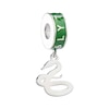 Thumbnail Image 1 of Harry Potter Sterling Silver Green Enamel Slytherin Slider Charm