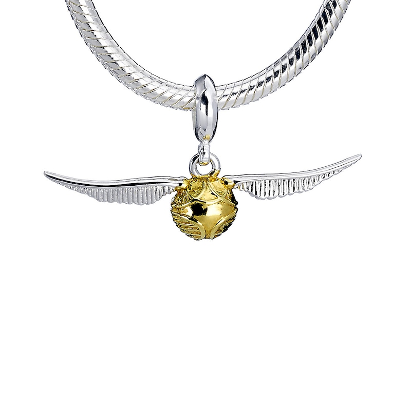 Main Image 2 of Harry Potter Sterling Silver & Gold Plated Golden Snitch Charm