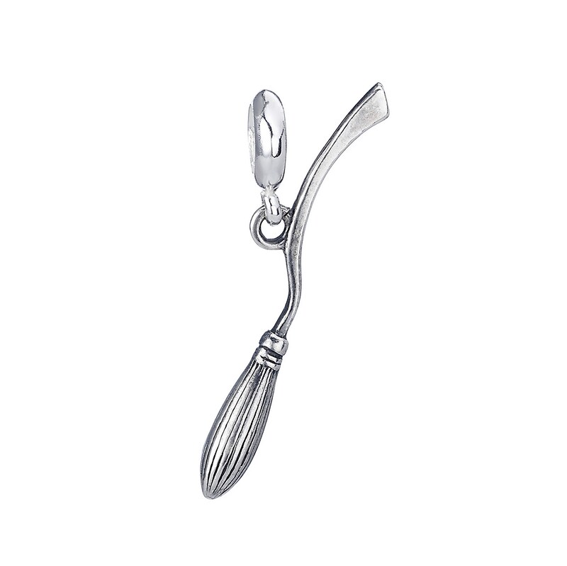 Main Image 1 of Harry Potter Sterling Silver Nimbus 2000 Broomstick Slider Charm