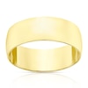 Thumbnail Image 1 of 9ct Yellow Gold 7mm Heavy D Shape Ring