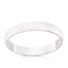 Thumbnail Image 1 of 9ct White Gold 3mm Heavy D Shape Ring