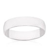 Thumbnail Image 1 of 9ct White Gold 4mm Heavy D Shape Ring
