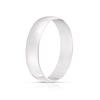 Thumbnail Image 2 of 9ct White Gold 4mm Heavy D Shape Ring