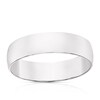Thumbnail Image 1 of 9ct White Gold 5mm Heavy D Shape Ring