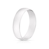 Thumbnail Image 2 of 9ct White Gold 5mm Heavy D Shape Ring