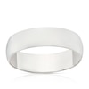Thumbnail Image 1 of 9ct White Gold 6mm Heavy D Shape Ring