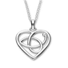 Thumbnail Image 0 of Ortak Sterling Silver Scottish Celtic Heart Pendant