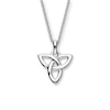 Thumbnail Image 0 of Ortak Sterling Silver Celtic Trinity Knot Drop Pendant