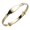 Thumbnail Image 0 of Children's 9ct Gold Heart and Flower Expander Bangle