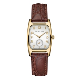 Hamilton American Classic Boulton Brown Leather Strap Watch