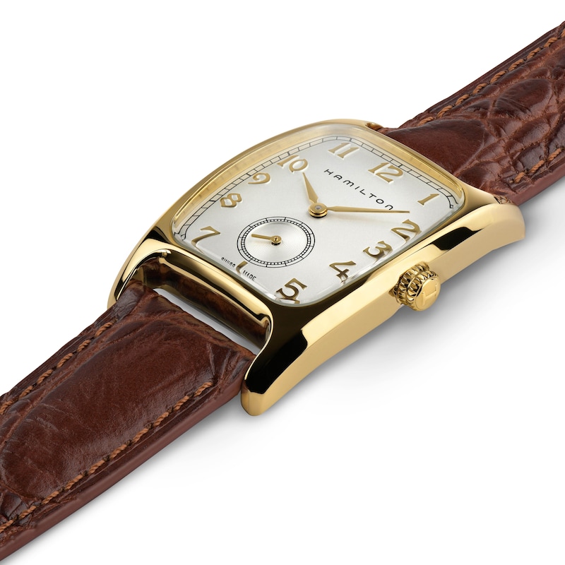 Hamilton American Classic Boulton Brown Leather Strap Watch