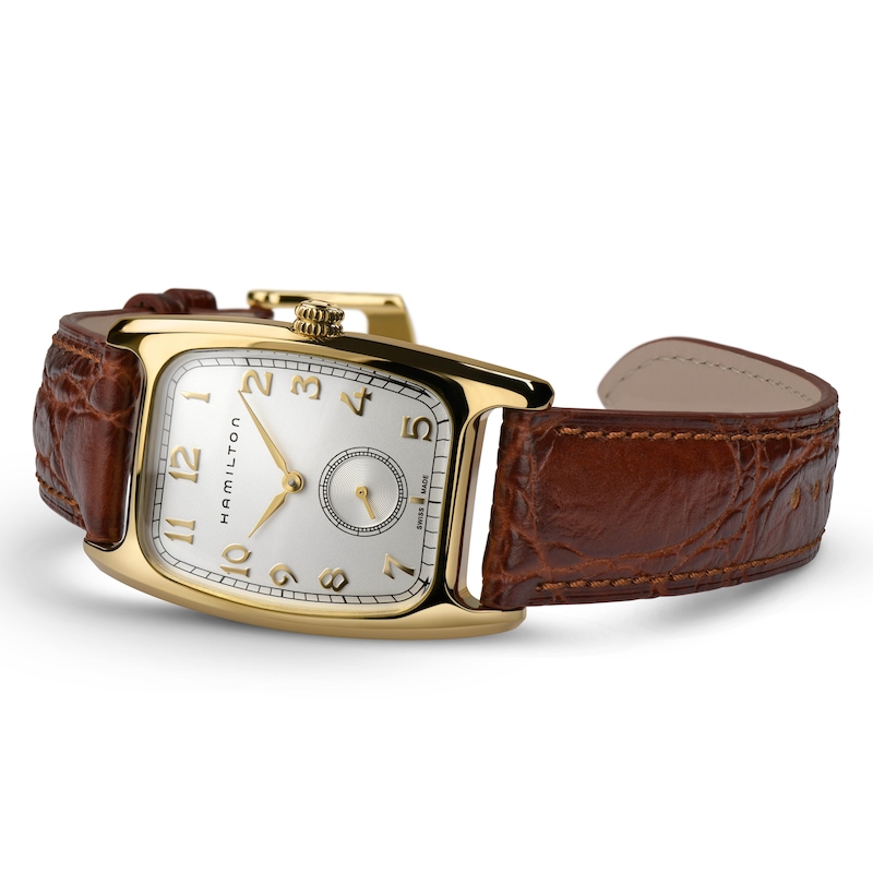 Main Image 3 of Hamilton American Classic Boulton Brown Leather Strap Watch