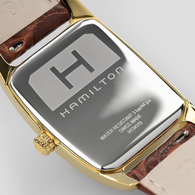 Main Image 5 of Hamilton American Classic Boulton Brown Leather Strap Watch