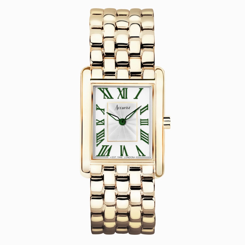 Main Image 1 of Accurist Ladies' Rectangle 26mm Dial Gold Tone Stainless Steel Watch