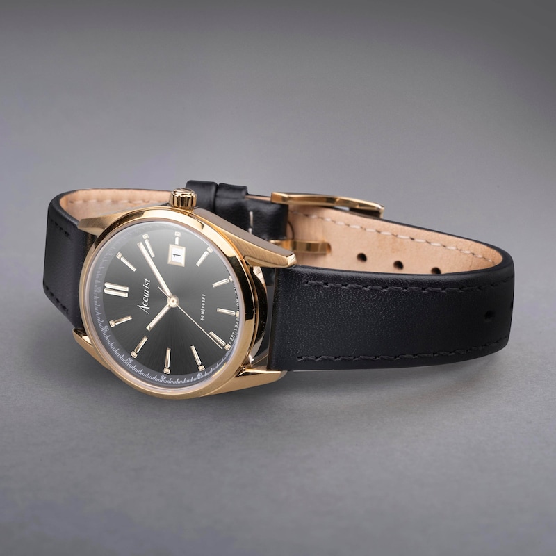 Main Image 2 of Accurist Ladies' Everyday 30mm Dial Black Leather Strap Watch