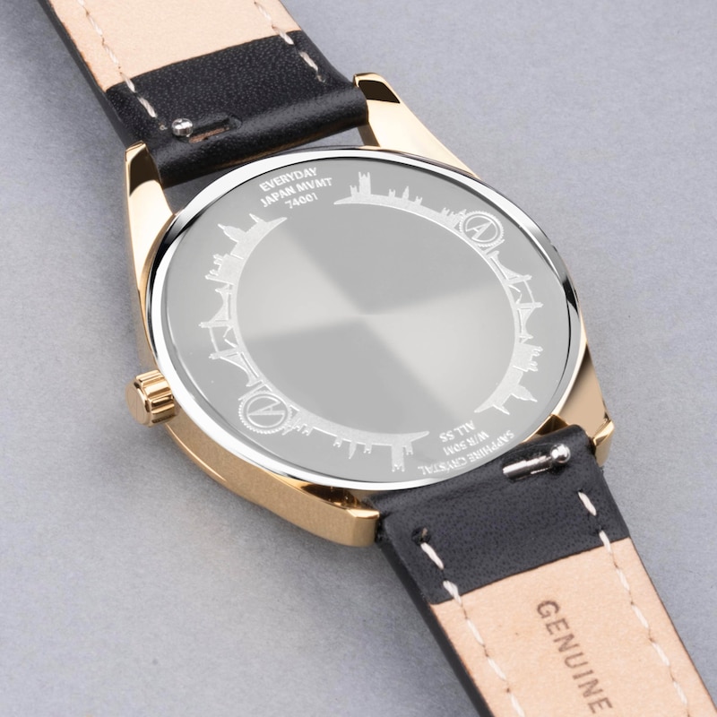 Main Image 5 of Accurist Ladies' Everyday 30mm Dial Black Leather Strap Watch