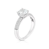 Thumbnail Image 2 of Sterling Silver Created White Sapphire Round Solitaire Ring