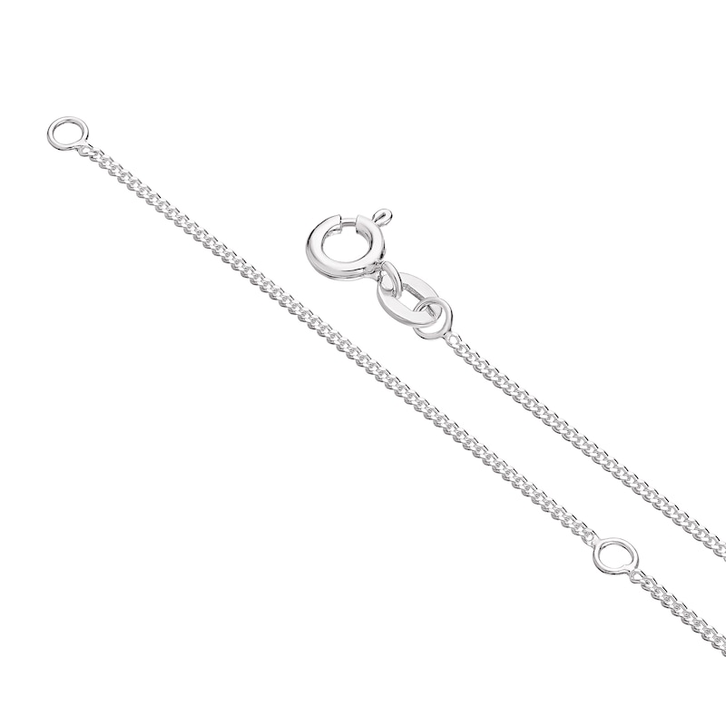 Main Image 3 of Sterling Silver Cubic Zirconia Double Circle Pendant & Earring Set