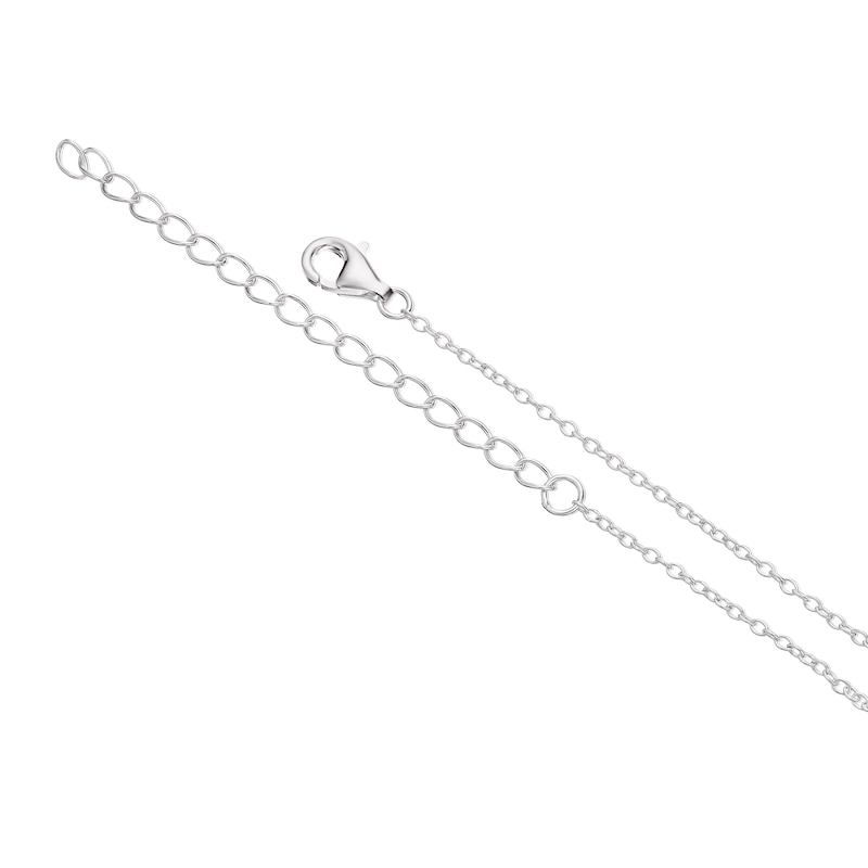 Main Image 3 of Sterling Silver Cubic Zirconia Pave Heart Pendant & Earring Set
