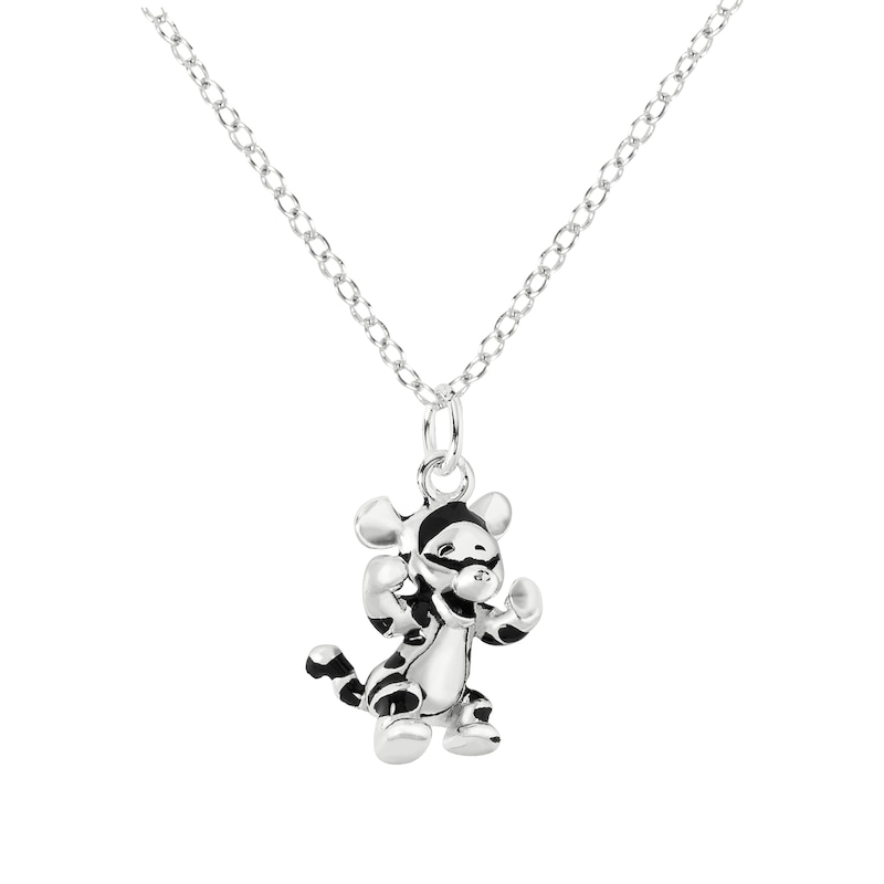 Disney Winnie The Pooh Sterling Silver Tigger Pendant Necklace