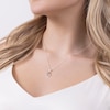 Thumbnail Image 5 of Disney Sterling Silver & 18ct Gold Plated Cubic Zirconia Crown Heart Pendant