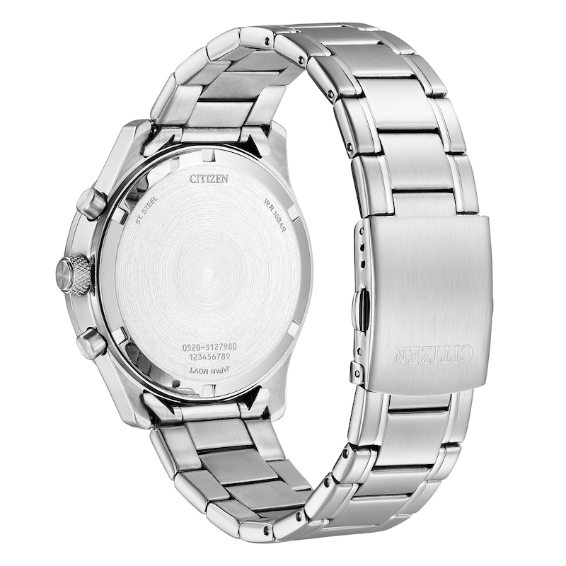 Main Image 2 of Citizen Men's Chronograph White Dial Stainless Steel Bracelet Watch