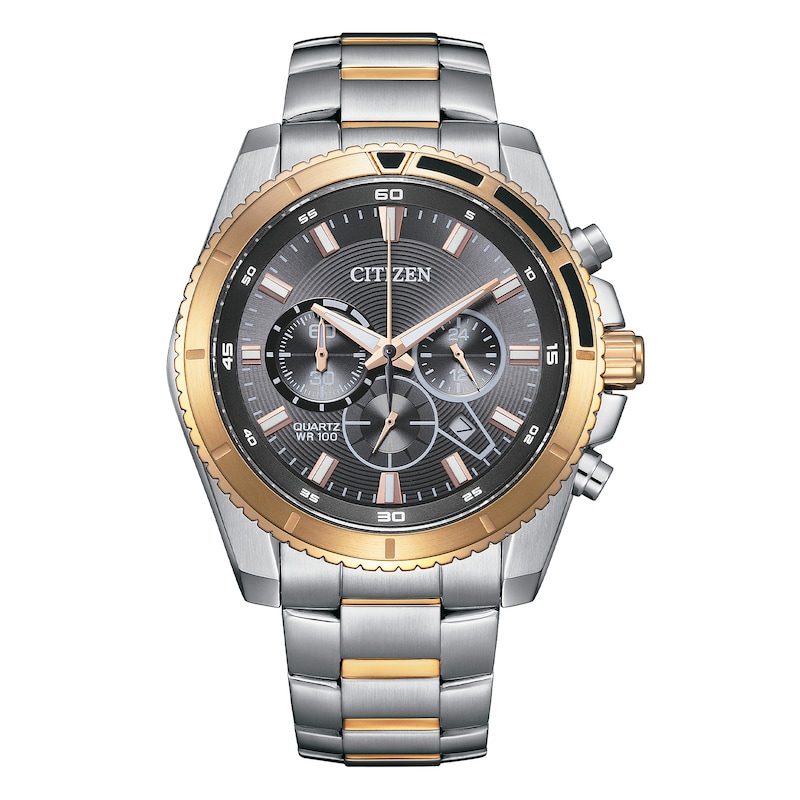 Main Image 1 of Citizen Men's Chronograph Grey Dial Two Tone Stainless Steel Bracelet Watch