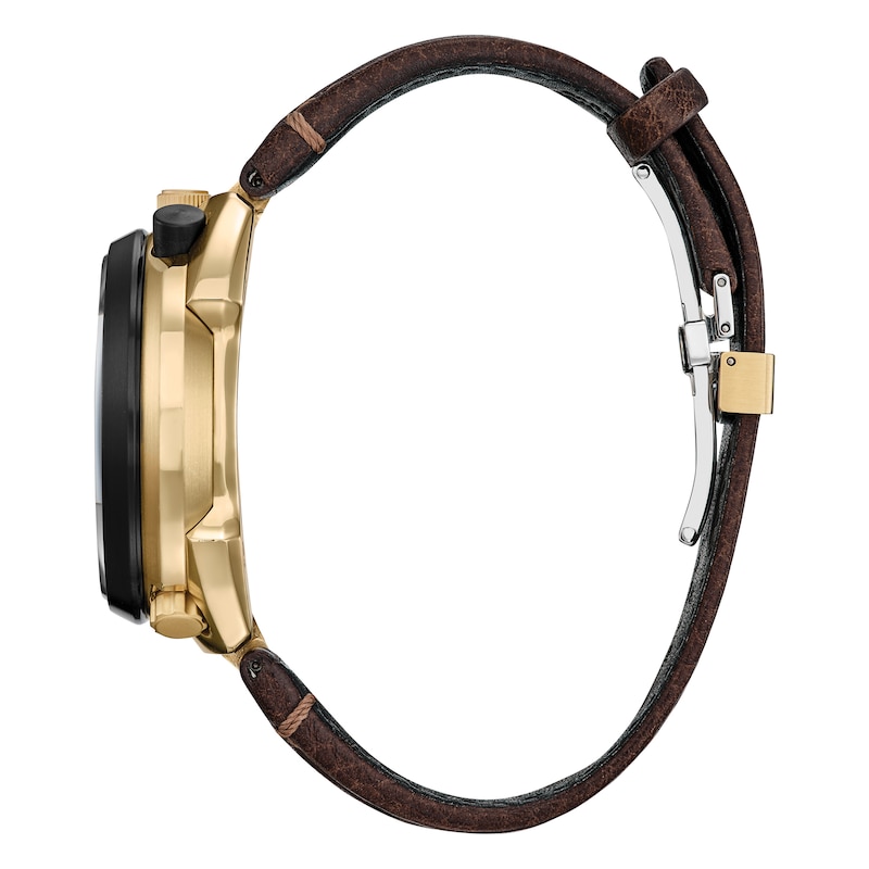 Main Image 2 of Citizen Promaster Men's Limited Edition Bullhead Racing Chronograph Eco-Drive Brown Leather Strap Watch